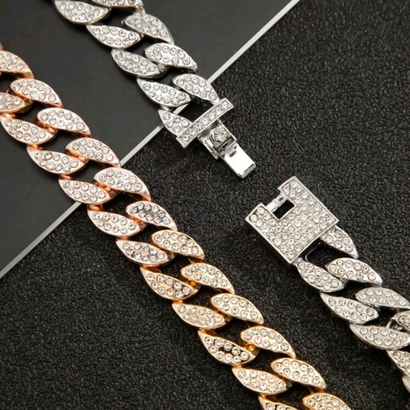 2 tone Miami Cuban Chain - Picture 8 of 12